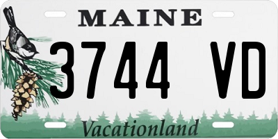 ME license plate 3744VD
