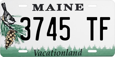 ME license plate 3745TF