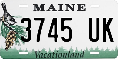 ME license plate 3745UK