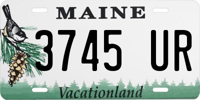 ME license plate 3745UR