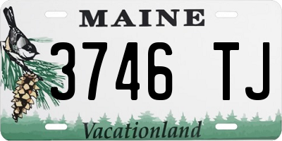 ME license plate 3746TJ