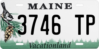 ME license plate 3746TP