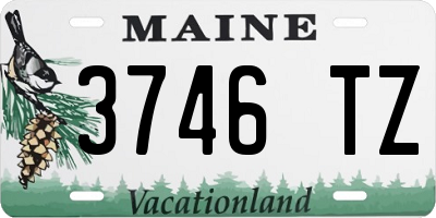 ME license plate 3746TZ