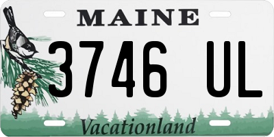 ME license plate 3746UL