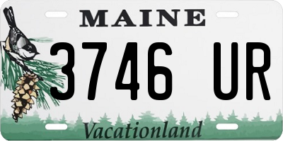 ME license plate 3746UR