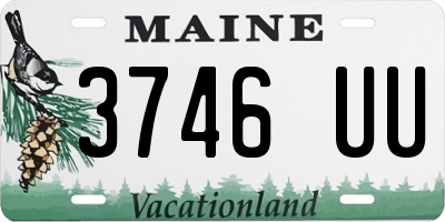 ME license plate 3746UU