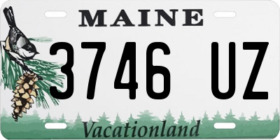 ME license plate 3746UZ