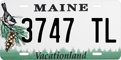 ME license plate 3747TL