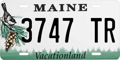 ME license plate 3747TR