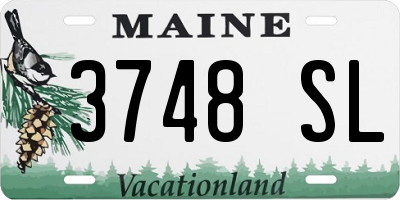 ME license plate 3748SL