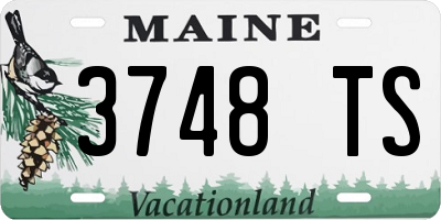 ME license plate 3748TS