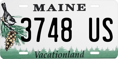 ME license plate 3748US