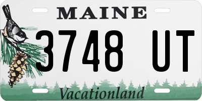 ME license plate 3748UT