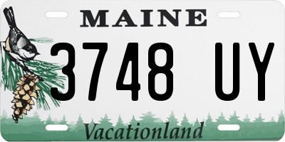 ME license plate 3748UY