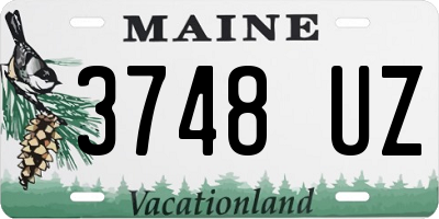 ME license plate 3748UZ