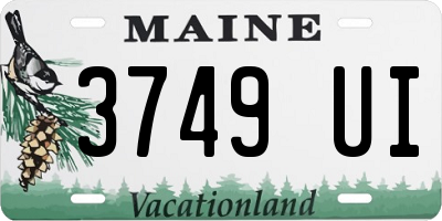 ME license plate 3749UI