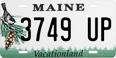 ME license plate 3749UP