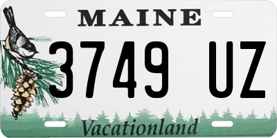 ME license plate 3749UZ