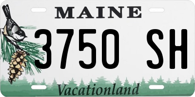 ME license plate 3750SH