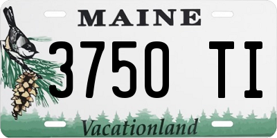 ME license plate 3750TI