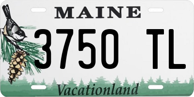 ME license plate 3750TL