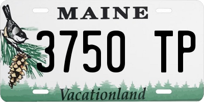 ME license plate 3750TP