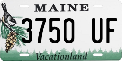 ME license plate 3750UF