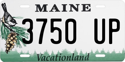 ME license plate 3750UP