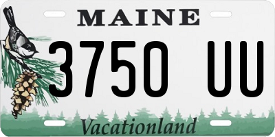 ME license plate 3750UU