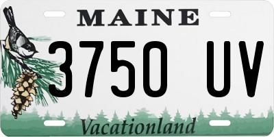 ME license plate 3750UV