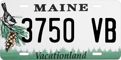 ME license plate 3750VB