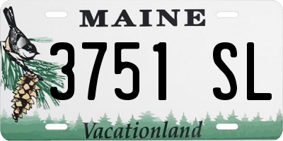 ME license plate 3751SL