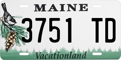 ME license plate 3751TD