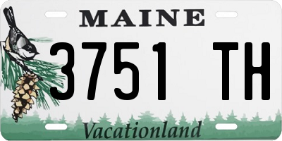 ME license plate 3751TH