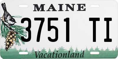 ME license plate 3751TI