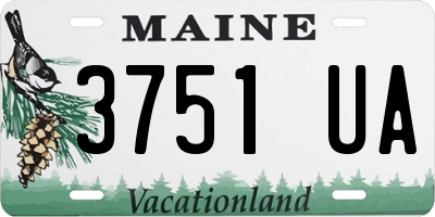 ME license plate 3751UA