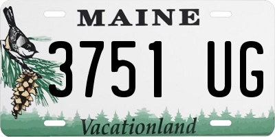 ME license plate 3751UG