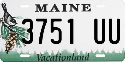 ME license plate 3751UU