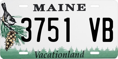 ME license plate 3751VB