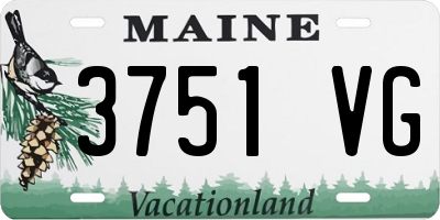 ME license plate 3751VG