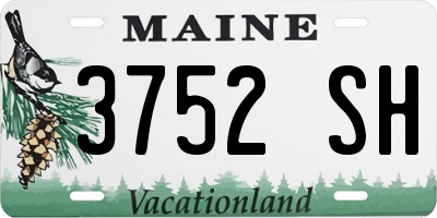 ME license plate 3752SH