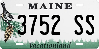 ME license plate 3752SS