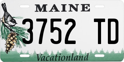 ME license plate 3752TD