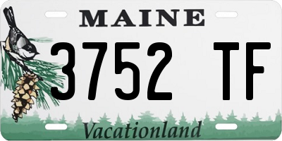 ME license plate 3752TF