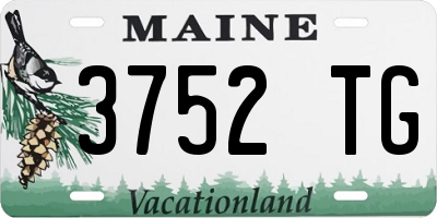 ME license plate 3752TG