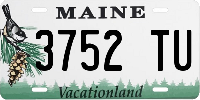 ME license plate 3752TU