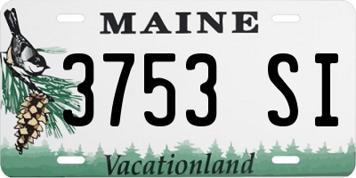ME license plate 3753SI