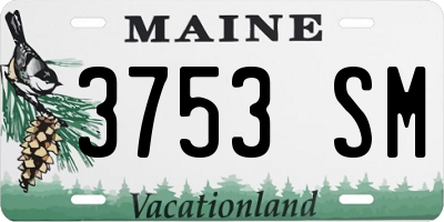ME license plate 3753SM