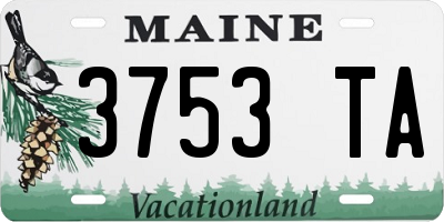 ME license plate 3753TA