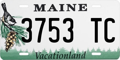 ME license plate 3753TC